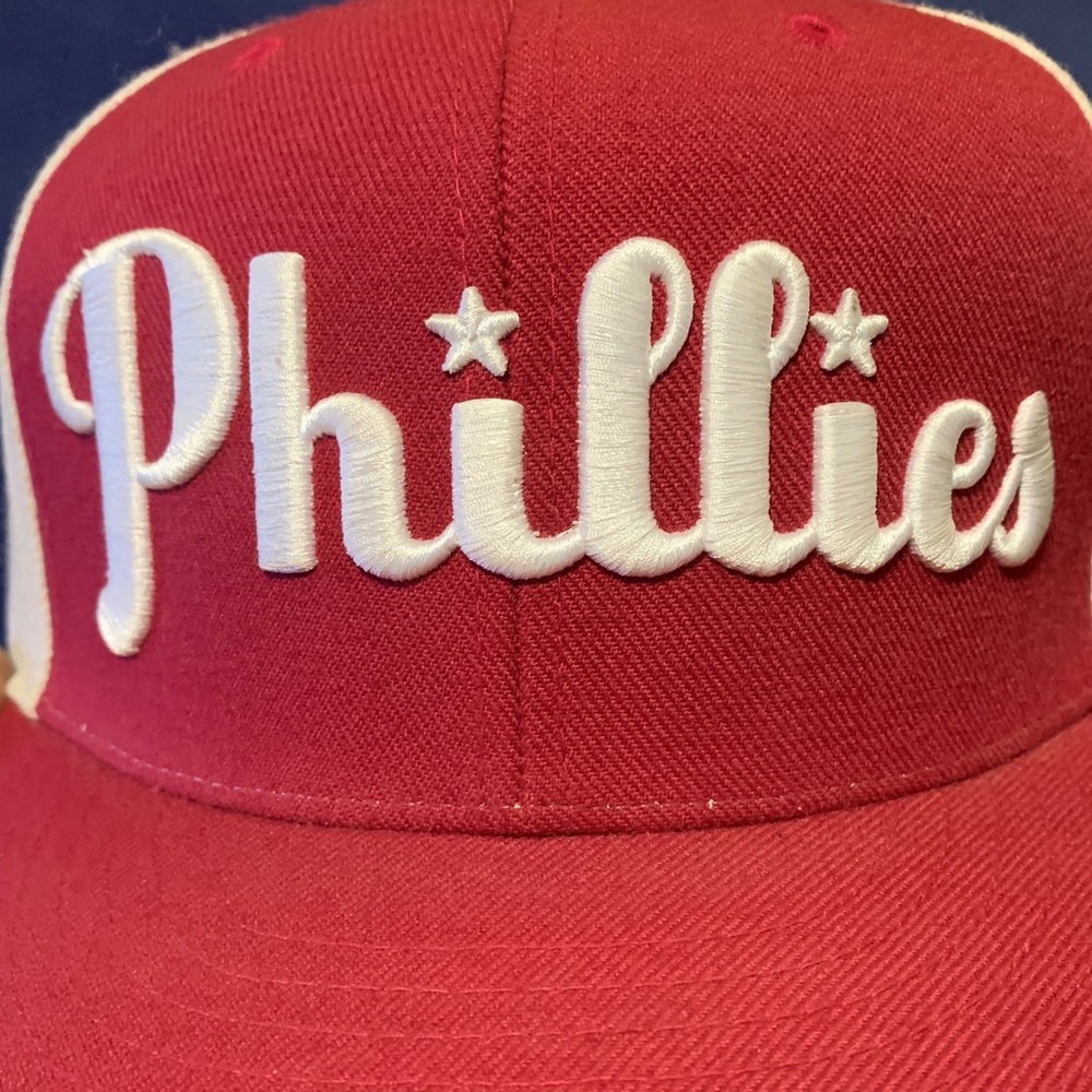 MITCHELL & NESS TWO-TONE “PHILADELPHIA PHILLIES”       7 3/4 FITTED BALLCAP
